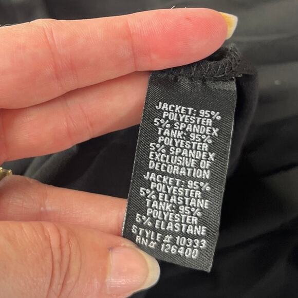 Antthony Sequin Embroidery Womens Top Sz 3X Whimsigoth Dark Romantic Holiday - Picture 11 of 12